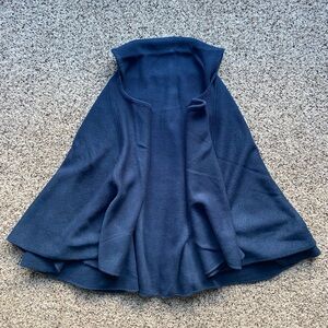 Women’s LOOK Navy Blue Shawl Vest